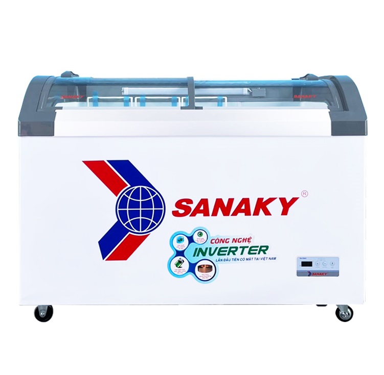Tủ Đông Trưng Bày Kem Inverter SANAKY 350 Lít VH-4899K3B Dàn Đồng R290